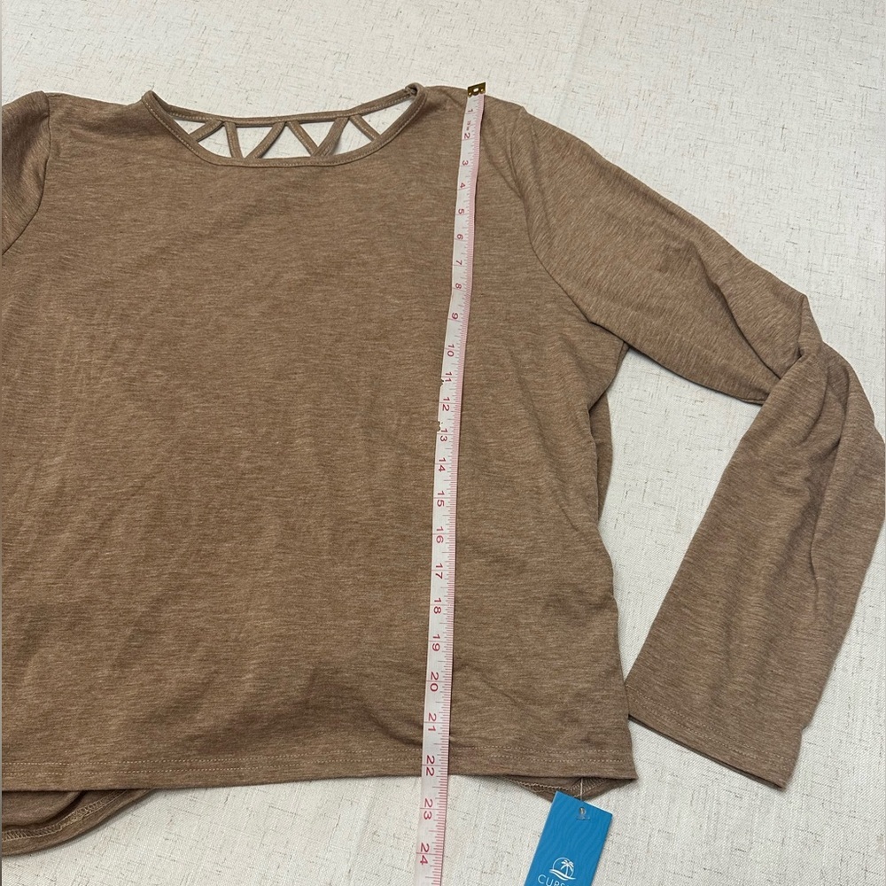 Cupshe Brown Long Sleeve Top - Picture 9 of 11